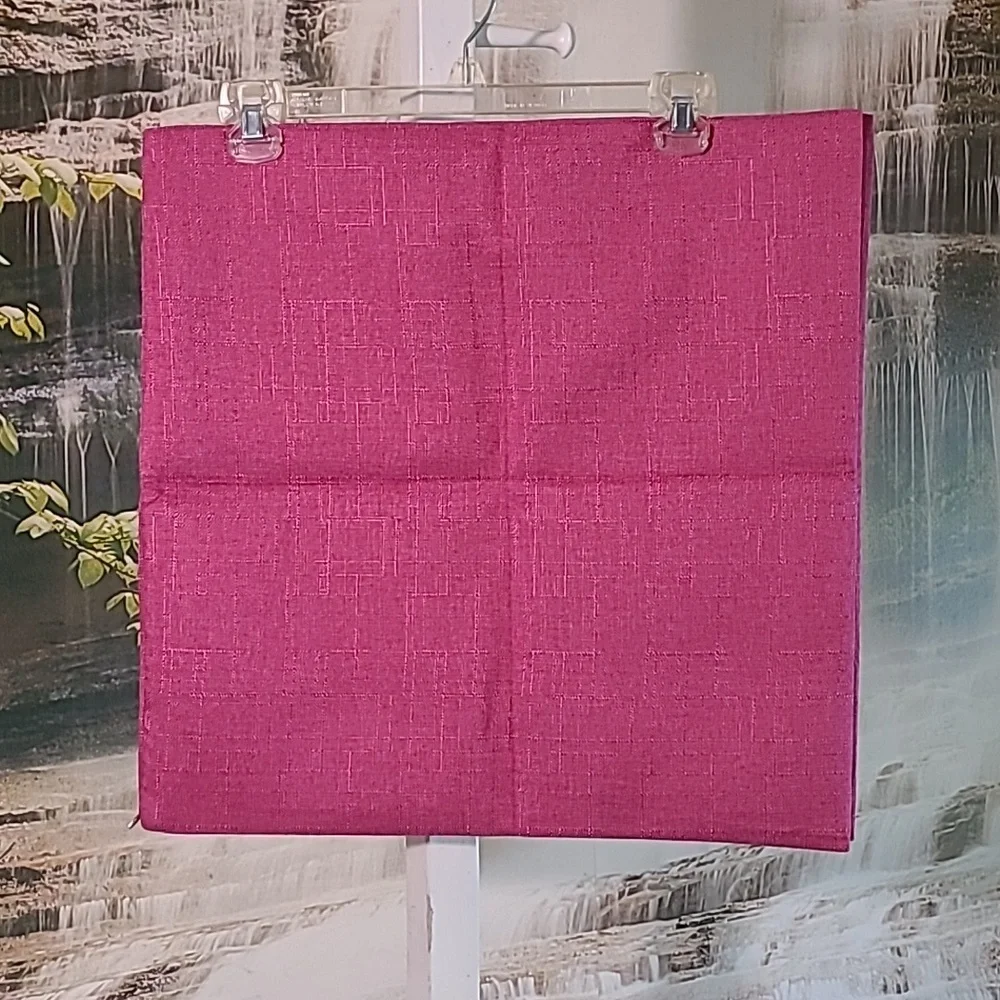 New! Bright pink fuchsia decorative throw pillow covers set of two